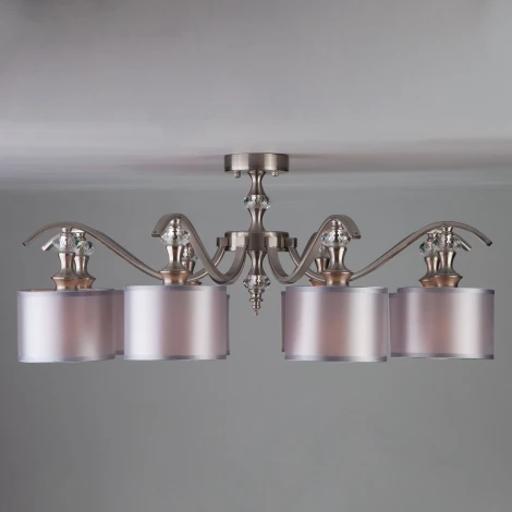 Потолочная люстра Eurosvet Ofelia 60070/8 сатин-никель