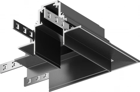 Коннектор угловой Gravity встраиваемый черный (магнитный) Maytoni Technical TRX010CL-22B