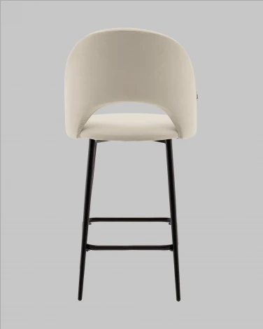 Стул полубарный Меган SN велюр бежевый Stool Group УТ000042227