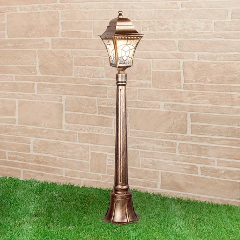 Наземный фонарь Elektrostandard Altair черное золото F