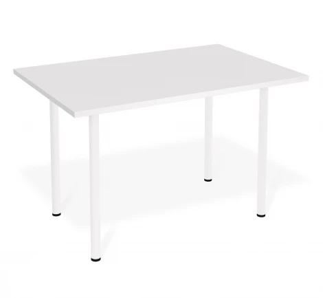 Стол Sheffilton SHT-TU66/TT 120/80 ЛДСП Белый/белый шагрень 1187314201