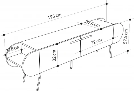 ТВ тумба LEVE CAPSULE TV STAND LEV00521