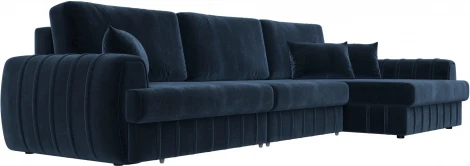 Диван угловой Лига-057 НПБ Лонг угол правый Лига Диванов (Велюр) арт.129305