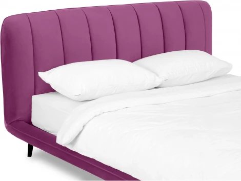 Кровать Amsterdam 1800 ОГОГО (арт.583437), (Велюр/Розовый)