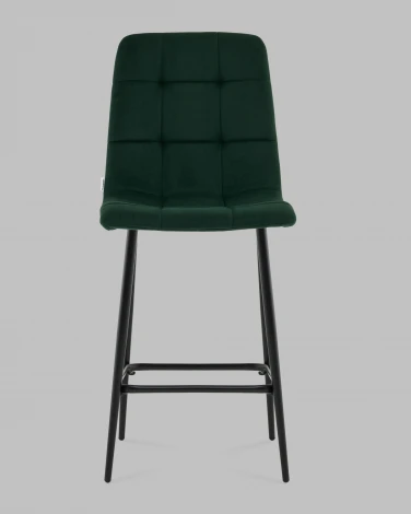 Стул полубарный Одди велюр темно-зеленый Stool Group арт.УТ000041433