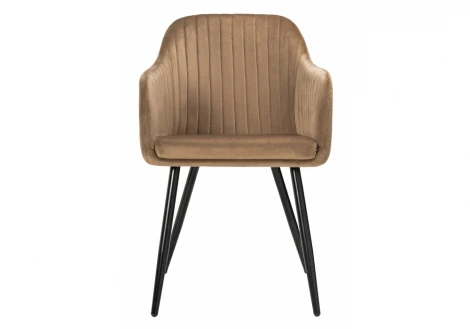 Обеденный стул на металлокаркасе Woodville Slam dark beige 11893