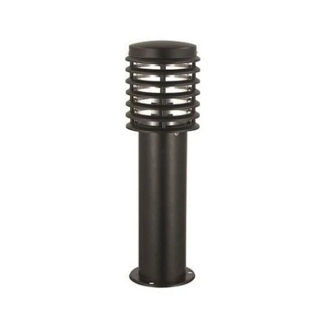 Столб уличный Horoz Palmiye, 1 плафон, черный с прозрачным