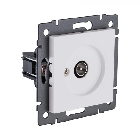 Розетка TV (папа) белый матовый Kollinger REA-007WM для Aspekt, Eleganz, Reflex