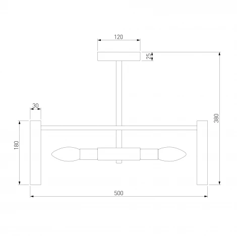 Потолочная люстра на штанге Bogate's Flamel 373/6 Smart