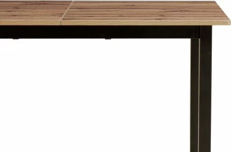 Стол деревянный Woodville Аркон 110(130)х68х75 дуб вотан / черный арт.611354