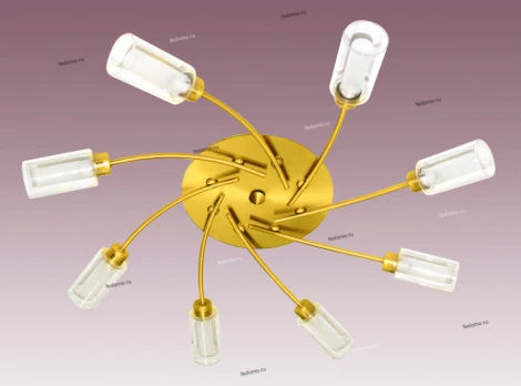 Потолочная люстра N-Light C3159 BM.8 satin brass