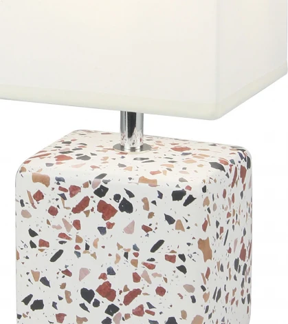 Настольная лампа Escada Hastur 10198/L 1х40Вт Е14, керамика/ткань, гранит