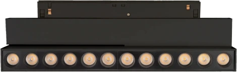 светильник магнитный MAG-ORIENT-DOTS-FOLD-S230-12W Warm3000 (BK, 30 deg, 48V) (Arlight, IP20 Металл) 042014