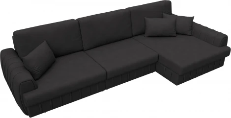 Диван угловой Лига-057 НПБ Лонг угол правый Лига Диванов (Замша) арт.129313