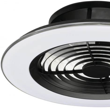 Потолочная люстра светодиодная с вентилятором пультом и управлением смартфоном регулировкой цветовой температуры яркости Mantra Alisio 7800 (220V, круглые)