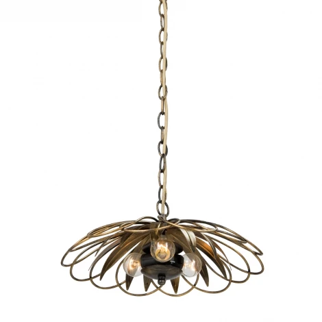 Подвесной светильник Vitaluce V1426/3S (220V, на цепи, листья, круглые)