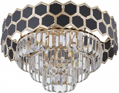 Потолочная люстра хрустальная Arte Milano Sorrento-5009 375009/4+2/20/480 GD (220V)