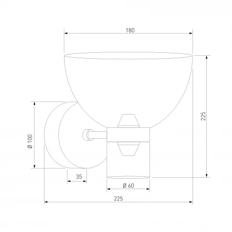 Бра светодиодное Eurosvet 202053 LED латунь