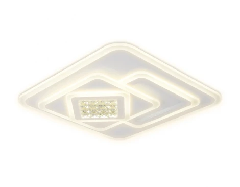 Потолочная люстра Ambrella Acrylica FA255 (регулировка яркости, LED, 220V, пульт управления, управление смартфоном, умный дом - PC.Lamper)