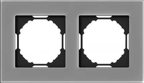 Рамка 2-я, Natural дымчатое стекло Donel A07 DEN212SG