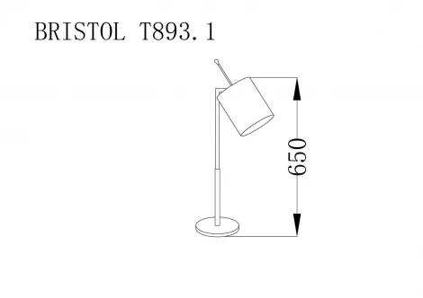 Интерьерная настольная лампа Lucia Tucci Bristol T893.1 (220V)