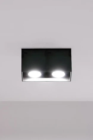 Накладной точечный светильник Lampex Quado DELUXE 691/2 CZA