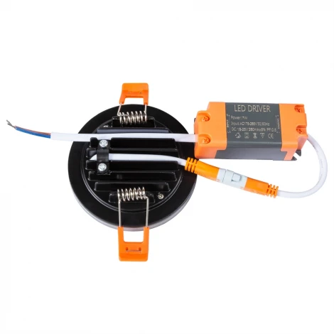 Встраиваемый точечный светильник Arte Lamp Tabit A8430PL-1BK (LED, 220V, круглые)