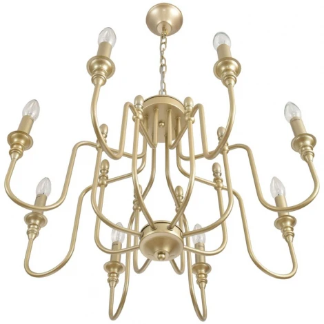 Подвесная люстра Lumion Suana 8318/8 шампань/металл E14 8*40W 220V (на цепи, подсвечник, свеча)