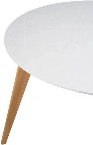 Стол R-Home Лунд круглый д.960 Мрамор Бьянко