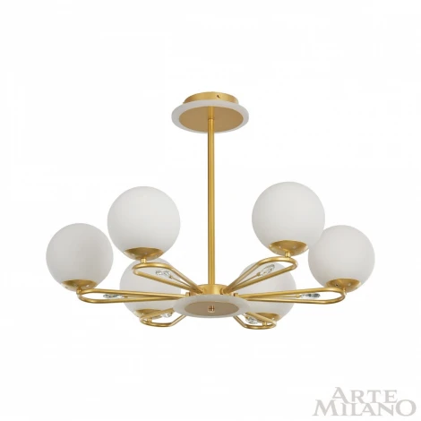 Потолочная люстра на штанге Arte Milano 277138/6 GD (220V, шарики)