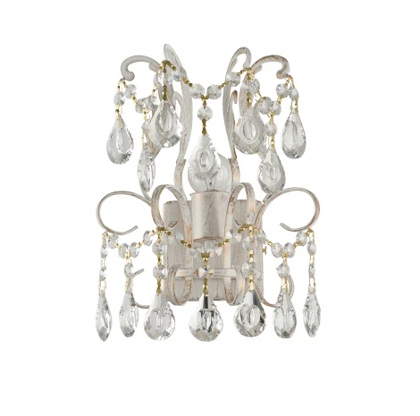 Бра IDLamp Сristallo 298/1A-Whitepatina
