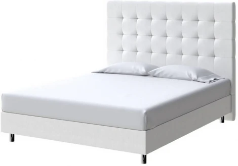 PROxSON Кровать Madrid Boxspring Standart (Ткань: Рогожка Тетра Молочный) 200x200