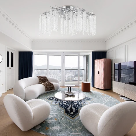 Потолочная люстра хрустальная Arte Milano Milano-3 23312.850.7.G9.A CR (220V)