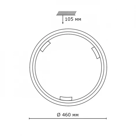 Настенно-потолочный светильник Sonex Greca Wood 260