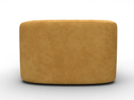 Пуф 004 (ДСП,Фанера/Пластик/Велюр/Желтый) Лига Диванов 132500