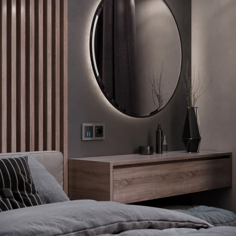 Рамка на 2 поста Acrylic (графит) Werkel W0022704 (a059321)