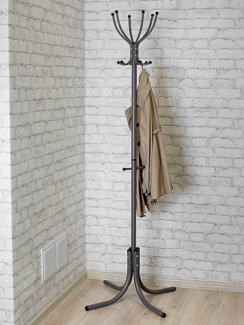 Вешалка напольная М 6 серый бетон Mebelik арт.009312