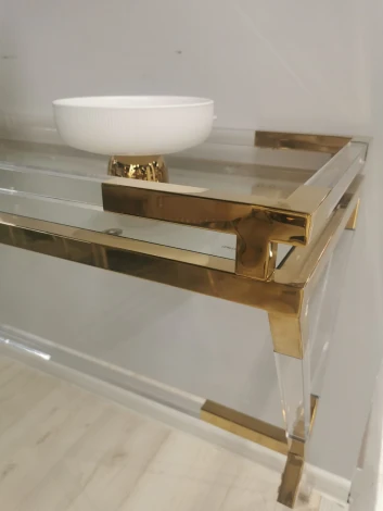 Консоль IST-CASA Джорджия MH-10ST, 120х40х76 см, прозрачный