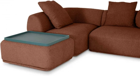 Диван Fabro ОГОГО (арт.853868), (Ткань,Букле/Терракотовый)