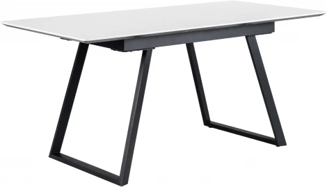 Стол R-Home Пеле раздвижной 120-160 Светлый мрамор/Бабочка