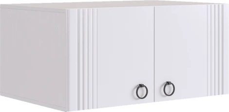 Ева Антресоль двухдверная116.01 Mebelson (ЛДСП/Светлое дерево,Белый) арт.UL.116-M.104.01.3101