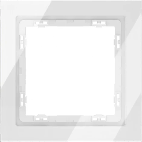 Рамка на 1 пост (белый, стекло) Voltum S70 VLS110101