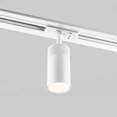 Трековый светильник однофазный белый 9W 4200K Elektrostandard Riffe 85512/01 (LED, 220V, круглые)