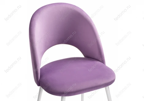 Стул Woodville на металлокаркасе Ирре сиреневый / белый глянец 464200