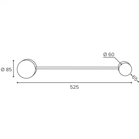 Настенный светильник Wolta WSL-GX53/13LG под лампу GX53 Черный MOLECULE