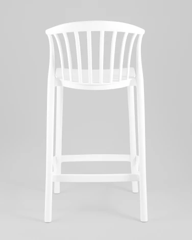 Стул полубарный Campo пластик белый Stool Group арт.УТ000039941
