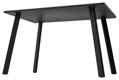 Стол ТИК ТАК 120 цвет Белый мрамор MATTE, керамика / Черный каркас M-City 64651