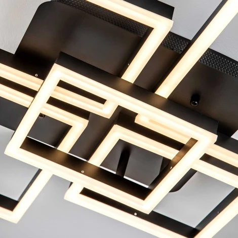 Потолочная люстра светодиодная на штанге с пультом с регулировкой цветовой температуры и яркости LED4U L11040-5 BK