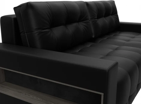 Диван прямой с полками Лига-053 НПБ Лига Диванов (Экокожа) арт.128897