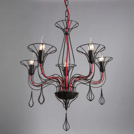 Подвесная люстра Arte Lamp Artefact A3225LM-5BK